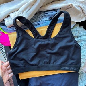 Nike Black Racerback Sports Bra with NIKE PRO Band
